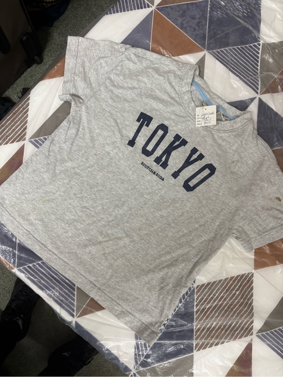 Scotch & Soda Other - Scotch & Soda Light Gray Tee with Navy Print